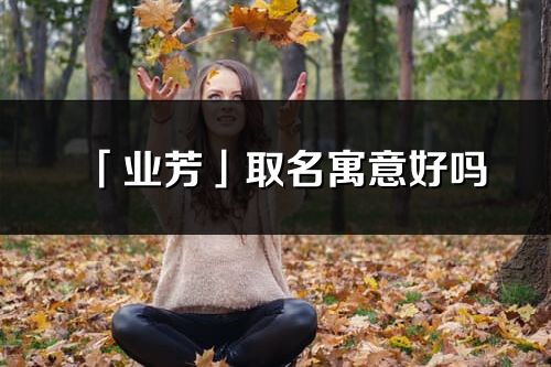 「業芳」取名寓意好嗎_業芳名字含義及五行