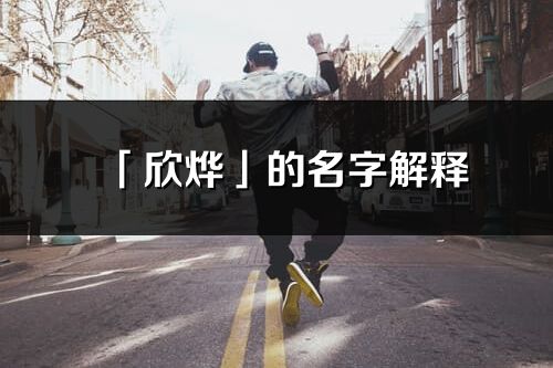 「欣燁」的名字解釋_欣燁含義分析