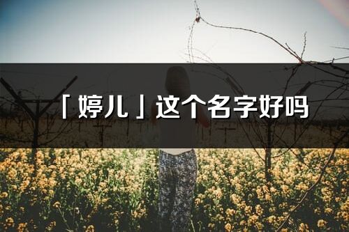 「婷兒」這個名字好嗎_婷兒名字寓意,含義